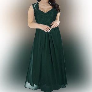 Emerald green cocktail dress